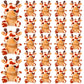 Soulchen 24 Pcs Giraffe Plush Stuffed Animals Sitting Wildlife Party Favors