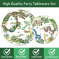 Reptile Snake Birthday Party Decorations - 96 PCS Snake Plates and Napkins Party Supplies Jungle Wildlife Wilderness Reptile Sna