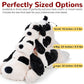 Meowtastic Black & White Dog Weighted Stuffed Animals - 28 Inch 5.0 Pounds Weighted Plush Dog Stuffed Animals - Large Stuffed Dog Plush Pillow - Cute Plush Toys Gifts For Kids & Adults (28' 5.0 Lbs)