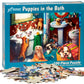 Vermont Christmas Company Puppies In The Bath Jigsaw Puzzle - 100 Piece Puppies Puzzle - Large Puppy Jigsaw Puzzle Made From Thick Durable Puzzle Board - Puppy Puzzles For Kids & Adults (19' X 13')