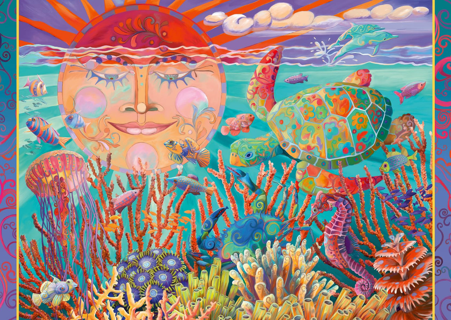 Ravensburger Sun And Sea 500 Piece Large Format Jigsaw Puzzle For Adults - 12001003 - Easy To See & Easy To Hold Large Pieces Fit Together Perfectly