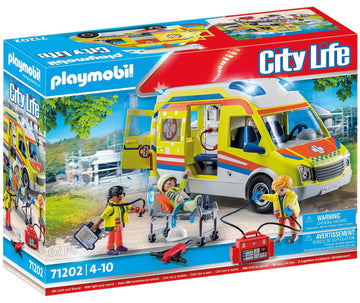 Playmobil Ambulance 71202 - Multicolor Plastic Toy for Kids