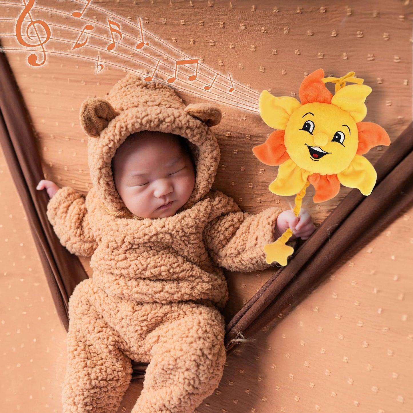 Boodeze Newborn Baby Musical Toy For Infant 0,3,6,12 Months, Soft Hanging Plush Stroller Toy For 6 To 12 Months Baby With You Ar