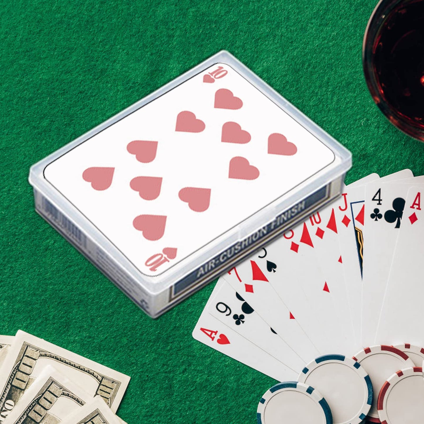 Playing Card Deck Box  16 pcs Plastic Empty Trading Card Case Holder  3.8 x 2.7 x 0.8 Inch Clear Card Storage Organizer Containers Snap Closed for Bank Card Business Card Game Card Craft