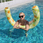 Wernnsai Pool Noodle Set - 2 Pack Inflatable Swimming Noodles For Adults Pool Noodles Floats Pink Yellow Curved Swimming Pool Float For Summer Vacation Sea Beach Lake Party (Flamingo & Pineapple)