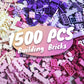 Huizdq 1500 Pieces Building Bricks, Building Bricks For Girls Age 4-5-6-7-8-12, Classic Bulk Small Blocks, Classic Building Bric