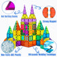 Bmag 130PCS Magnetic Tiles Building Blocks, 3D Magnet Blocks Construction Playboards for Kids Toddlers, Educational STEM Prescho