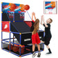 Neubsaw Arcade Basketball Game Set For Kids 2 Players Competition, Boy Toys Basketball Hoop With 5 Balls For 3-12 Years Old, Adj