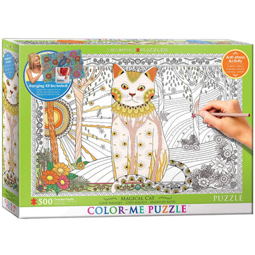EuroGraphics Magic Cat Color Me Puzzle (500 Piece)