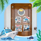 Dazoratix Large Cruise Door Magnets - 4 Pcs Funny Nautical Cruise Door Magnetic Decor Stickers Big Week Trip Stateroom Magnet Bo