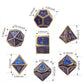 Metal Dice Set D&D Dragon and Dungeon Polyhedral Metal Dice, Punk Style Role-Play RPG Explorer MTG Pioneer Game DND Dice Set (7