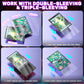 Mtg Card Sleeves 100Ct (Bloomburrow Black Lotus Pool), Matte Art Card Sleeves, Matte Back & Clear Front, 66X92Mm