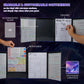 CZYY DM Screen 4-Panel Cardboard Game Master Screen with Erasable & Clear Pockets, Polar Enchantment Artwork Game Master Shield