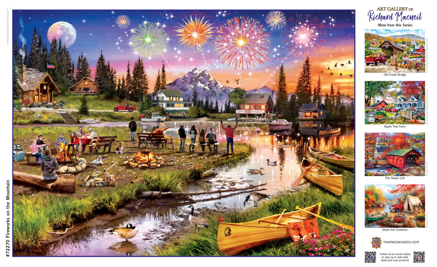 MasterPieces 1000 Piece Jigsaw Puzzle for mature-themeds  Family  Or Youth -  on The Mountain - 19.25x26.75
