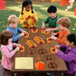 Qyeahkj 36 Set Thanksgiving Turkey Suncatchers Crafts for Kids DIY Fall Window Tissue Paper Craft Kit Autumn Hanging Decor for H