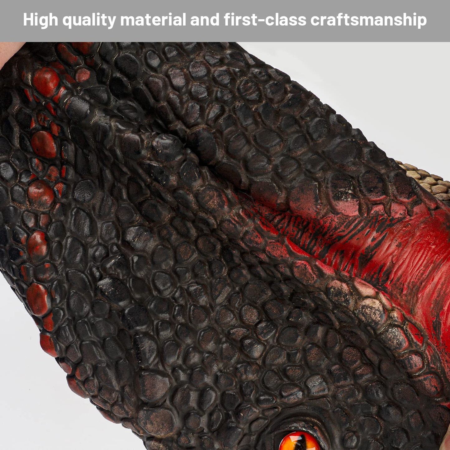 PartyHop Carnotaurus Mask Dinosaur Latex Full Head Realistic Masks Fancy Dress Costume for Halloween Party Carnival Parade