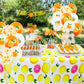 Lemon Tablecloth 108x54 Lemon Party Decoration Disposable Summer lemonade tablecloth lemonade stand Table Cover for Summer Lemon
