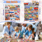 Jactales Construction Truck Puffy Stickers for Toddlers Kids - 8 Sheets of 3D Vehicle Stickers Featuring Cars, Excavators, Tract