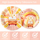 Oigco 120Pcs Groovy Birthday Party Supplies Hippie Boho Plates Napkins Cups Retro Daisy Flower 60'S Style Party Supplies For Gir