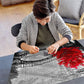 najiaxiaowu mature-themed Puzzle Classic Jigsaw Puzzle 1000 Pieces Wooden Puzzle DIY Black and White Bridge and Red Tree Modern Home Decor Intellectual Game Wall Art Unique Gift 75x50cm
