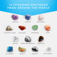 Blue Marble NATIONAL GEOGRAPHIC 10 lb Premium Polished Tumbled Stones & Crystals - Multicolor Arts & Crafts Rock Kit for Kids