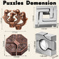 Wettarn 9 Pcs Metal Brain Teaser Puzzles Teaser 3D Steel Puzzle for mature-themeds Unlock Interlocking Puzzle mature-themed IQ Education Smart Puzzle Toys(Diverting Style)