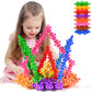 Kashiaote 250 Pieces Building Blocks Kids Stem Toys Educational Building Toys Interlocking Solid Plastic Discs Sets For Preschool Kids Boys And Girls Aged 3+, Safe Material Creativity Kids Toys