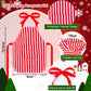 6 Pieces Santa Clothing Elf Dance Skirt Set Christmas Elf Skirts For Christmas Doll Holiday Decorations (Not Include Doll)(Modern Style)