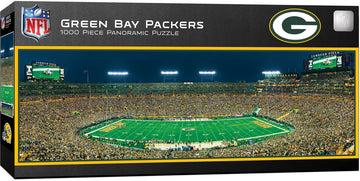 Masterpieces 1000 Piece Sports Jigsaw Puzzle - Nfl Green Bay Packers Center View Panoramic - 13'X39'