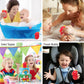 Dollibu Seahorse Bath Buddy Squirter – Floating Red Seahorse Rubber Bath Toy, Fun Water Squirting Bathtime Play For Toddlers, Cute Sea Life Animal Toy For The Bathtub, Beach, & Pool For Girls & Boys