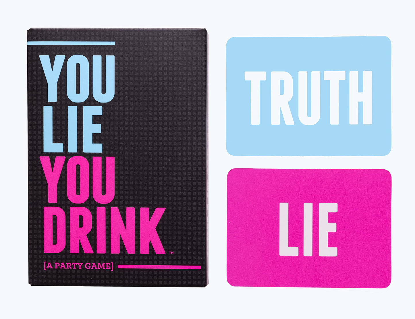 DSS Games You Lie You Drink Party Game - Medium Pink Cardstock, Model 859575007330