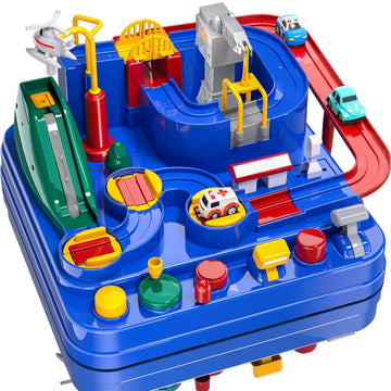 Kids Toys For 3 4 5 6 7 8 Year Old Boys Girls Race Tracks Car Adventures Toys For Boys Age 3, City Car Toys For Toddlers 2-4 Years, Educational Christmas Birthday Gifts