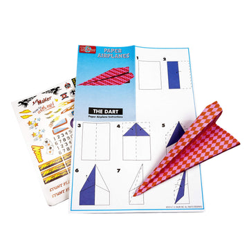 Bendon Ts Shure Paper Airplanes Mini Activity Tin With 20 Paper Airplanes And Sticker Sheet 50435