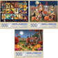 Bits and Pieces - Value Set of (3) 500 Piece Jigsaw Puzzles for Adults - Each Puzzle Measures 18 x 24 - 500 pc Large Piece Hallo