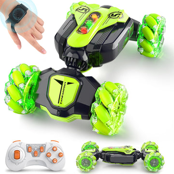 Gesture Sensing RC Stunt Car - Best Gifts for Boys 6-12 Year Old 360 Rotating 2.4Ghz 4WD Remote Control Transform Hand Controlle