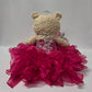 KINNEX COLLECTIONS SINCE 1997 20 Quince Anos Quinceanera Last Doll Teddy Bear with Dress (Centerpiece) ~ ARC16832-9R (Fushia)