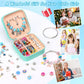 Charm Bracelet Making Kit for Girls, Kids Charm Bracelet Making Kit with Jewelry Gift Box for Girls Sister, Necklace Arts Crafts