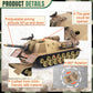Maozyhomie U.S Army Tank And Army Men Toys Playset, 2Pc Us Tank-1 Models With 10Pc Toy Soldiers, Desert Tan 1:72 Military Vehicl