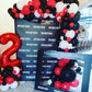 40 Balloon Number, Red Number 40Th Birthday Balloons 40 Inch, 40 Years Old Red Birthday Decorations For Men Women, 40Th Annivers