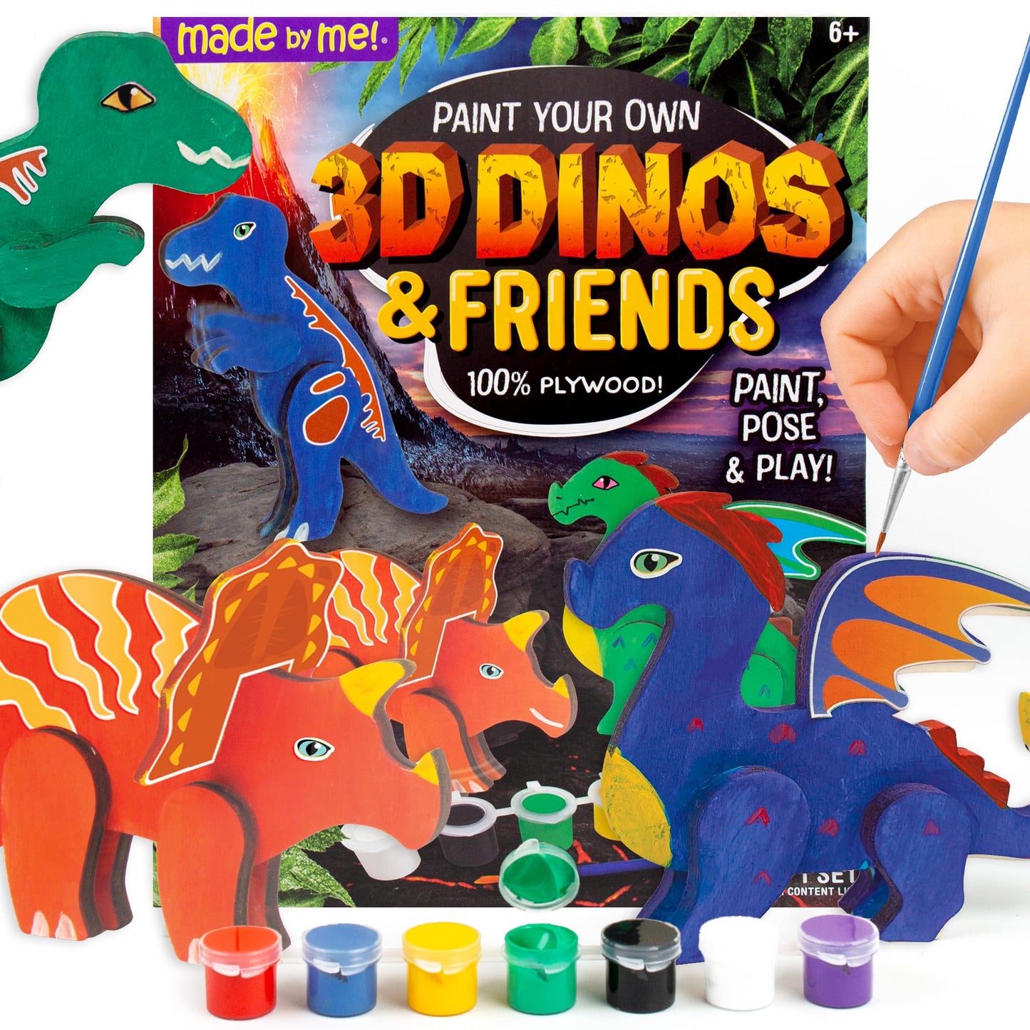 Made By Me Paint Your Own 3D Dinos & Friends