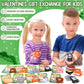 Asoulin Valentines Day Gifts For Kids, 24Pack Jungle Animals Pop Fidget Toys With Valentines Day Cards For Kids School Classroom
