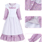 Pioneer Girl Costume Colonial Prairie Costume Dress Kids Pilgrim Costume Outfit Bedelia Martha Cosplay Floral Maid Farmer Dresse