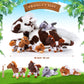 Lenwen 5 Pcs Horse Stuffed Animals Large Mommy Horse Plush With 4 Cute Babies In Zippered Belly Nurturing Plushie Toy Set For Birthday Gift Derby Party Favors(Lively)