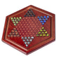 Amerous 13.6 Inches Wooden Chinese Checkers Board Game Set With 60 Colorful Glass Marbles, Classic Strategy Game For Kids, Adults, Whole Family Play (Up To Six Players)