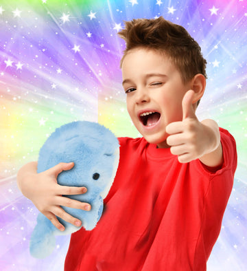 Dollibu Blue Whale Super Soft Stuffed Animal, Cute Realistic Stuffed Animals For Girls. Boys And Adults Animal Gifts, Kids Ocean Life Nursery Décor For Newborn - 7 Inches