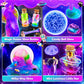 Slime Kit For Girls, Magic Galaxy Slime Making Kit With Magic Sticker,Making Butter Slimes Dark Powder To Make Glitter & Galacti