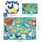 Toi Dog'S Family Puzzle For Kids Ages 3-5, 200 Pieces Dogs Jigsaw Puzzles For Toddlers With Dog-Shaped Gift Box, Preschool Learn