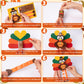WATINC Thanksgiving Turkey Craft Kit, DIY 3D Thankful Turkey Assembly Kit for Kids Classroom, Autumn Party Favors Fall Harvest H