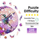 Jigfoxy Wooden Puzzles for mature-themeds  Hummingbird Wood Puzzles mature-themed  Unique Animal Shape Wooden Jigsaw Puzzles  Birthday Gifts for Puzzles Lovers Family Friend (XL-17.3 * 16.6in-500 pcs)