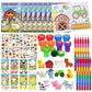 144 Pcs Farm Animal Coloring Book Party Favors Set, Barnyard Tractor Birthday Party Pinatas Goodie Bag Fillers,Farmhouse Cow Par